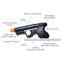 Obranná (pepřová) pistole JPX JET PROTECTOR SET (+laser)