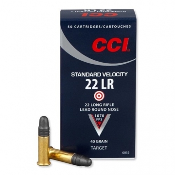 CCI, Standard velocity, 22LR, 40 grain