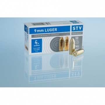 STV SCORPIO, 9mm LUGER 8g/124gr FMJ