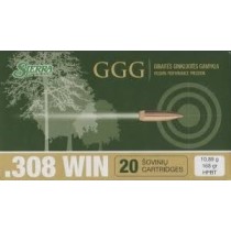 Náboj GGG .308 WIN - HPBT 168grn (10,89 g) Sierra MatchKing