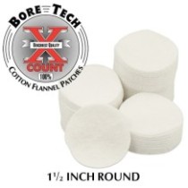 Bavlněné BoreTech kulaté vytěráky X-Count .25 - .284, 1000ks