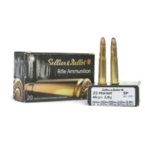 Náboj SELLIER&BELLOT .22 HORNET SP 2,9g/45gr