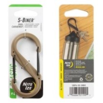 Nite Ize S-Biner Plastová oboustranná karabina-coyote