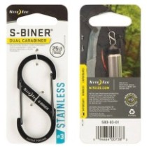 Nite Ize S-Biner Stainless Steel Ocelová oboustranná karabina-černá