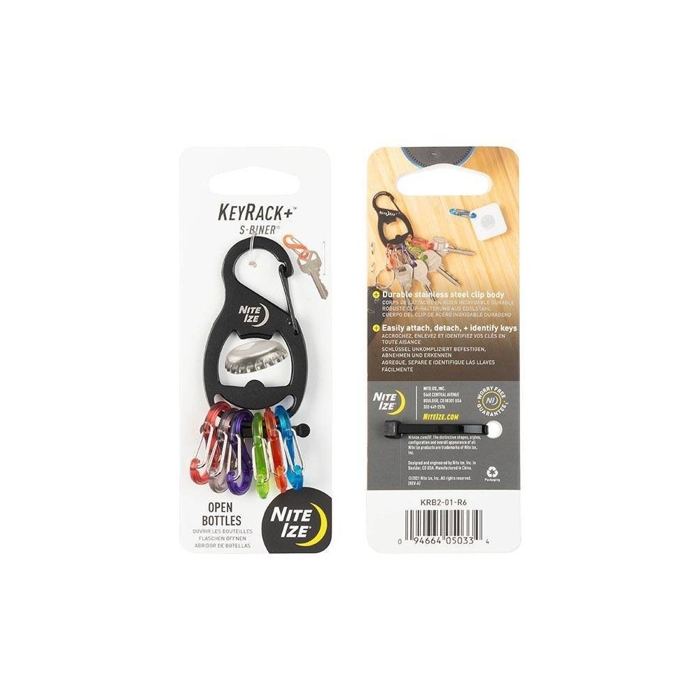 Klíčenka s karabinou Nite Ize Keyrack+ S-biner
