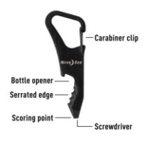 Multifunkční karabinka Nite Ize Doohickey ClipKey Key Tool
