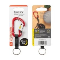 Klíčenka Nite Ize SlideLock Key Ring Aluminum - červená
