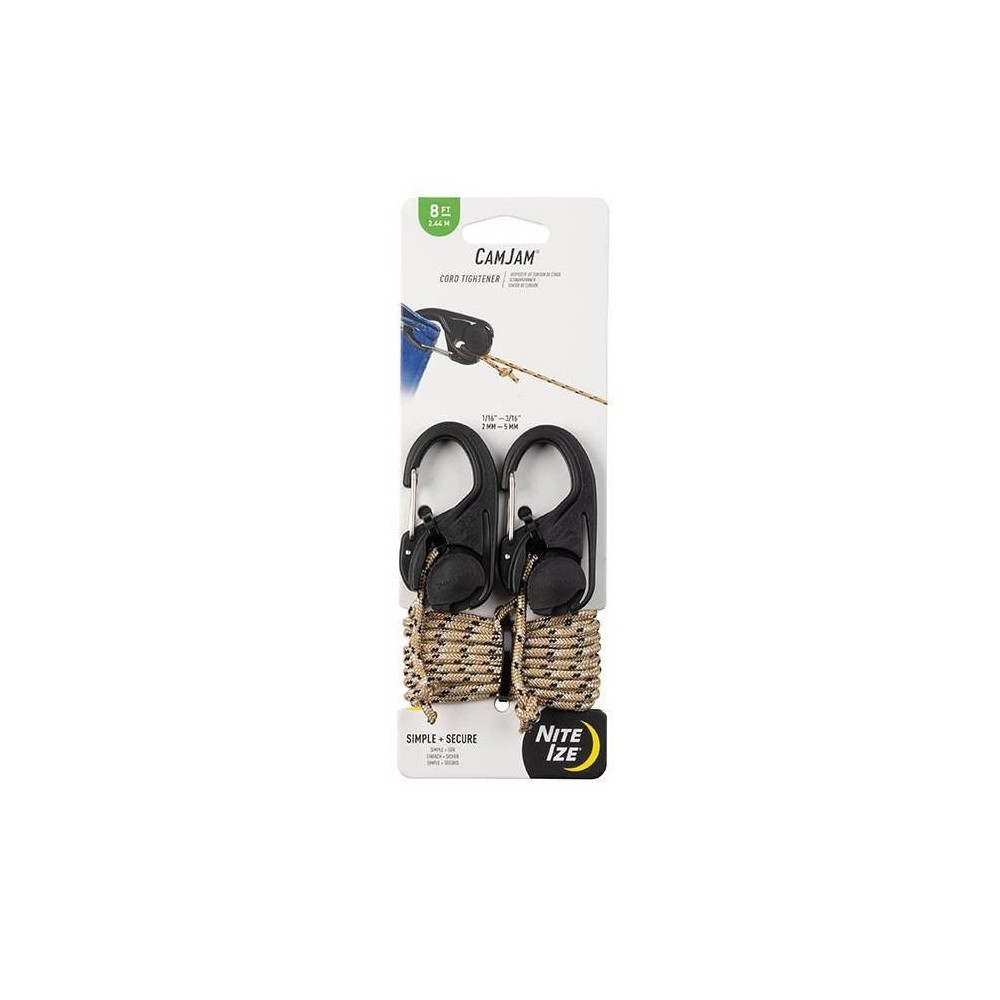 Nite Ize CamJam Cord Tightener - Upínací karabina s provazem