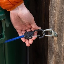 Gumicuk s uzamykací karabinou Nite Ize Slide Lock Carabiner Bungee-zelená