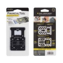Multifunkční peněženka s blokací RFID Nite Ize Financial Tool RFID Blocking-NEREZ