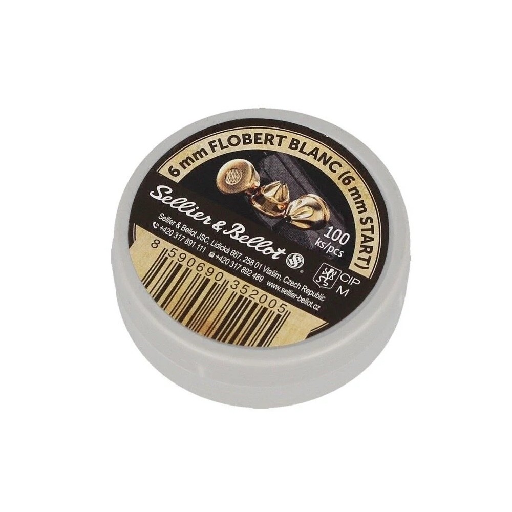 Akustické náboje Sellier & Bellot® / 6 mm Flobert Blanc / 100 ks